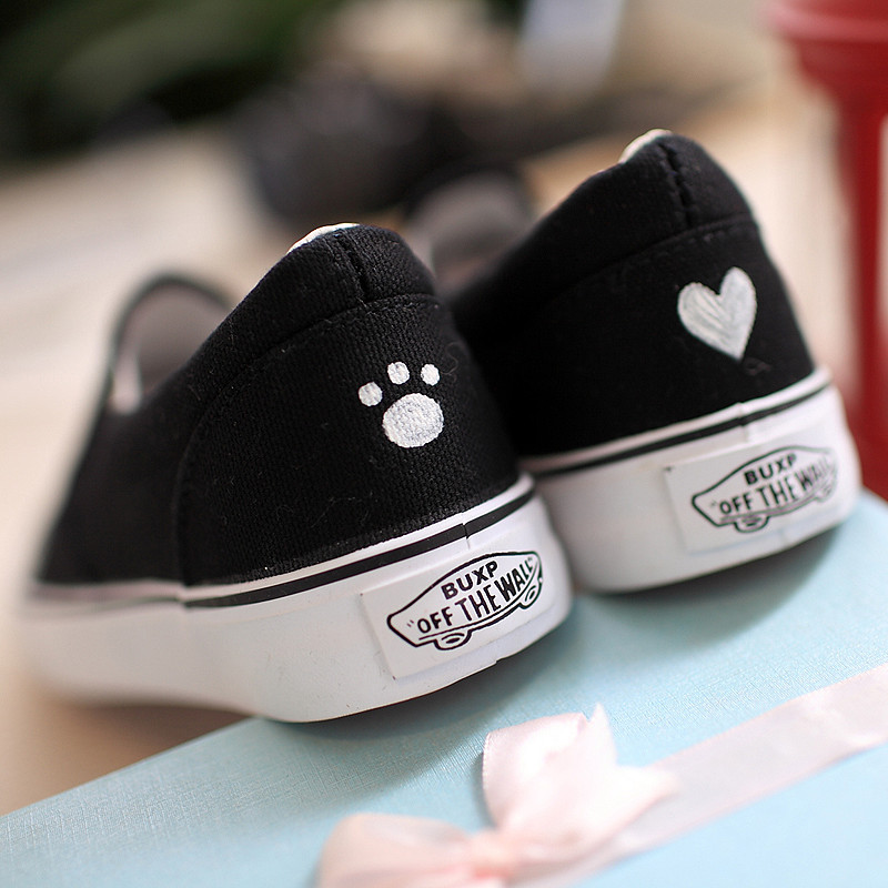 Cute Cartoon Cat Canvas Shoes on Luulla