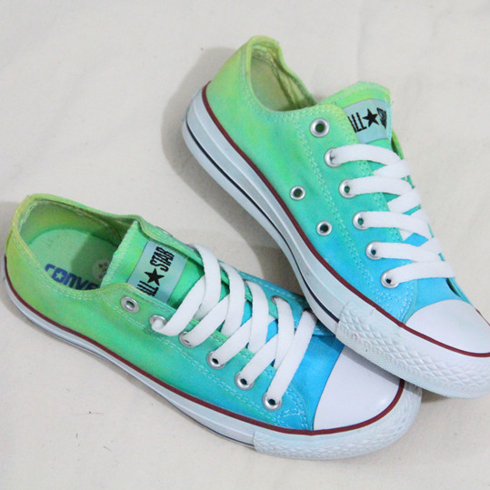 Tie Dye Ombre Canvas Shoes on Luulla